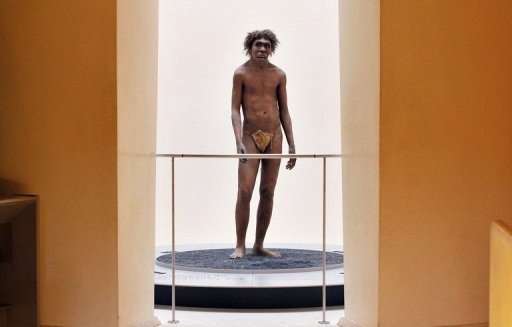 Exposição na França sobre o Homem de Neandertal. Foto: AFP/Arquivo/Pierre Andrieu 