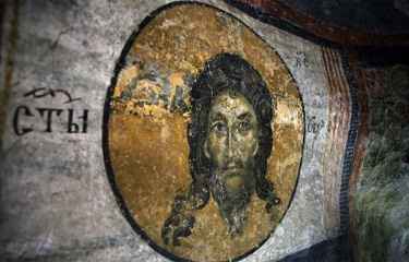 Imagem de Jesus Cristo produzida no século XI
 (Valentina Petrova/ AFP Photo)