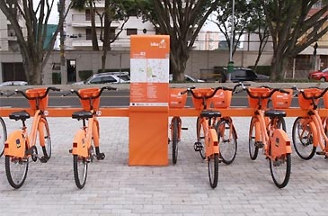 Projeto de compartilhamento de bicicletas terá estações nos bairros do Recife, Santo Amaro e Saõ José. Foto: Sertte/Divulgação