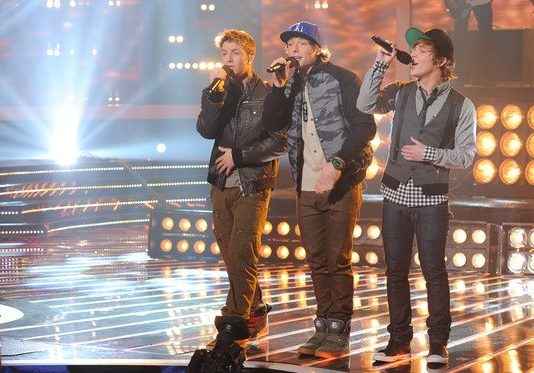 Grupo Emblem 3 foi eliminado (X Factor USA/Reprodução)