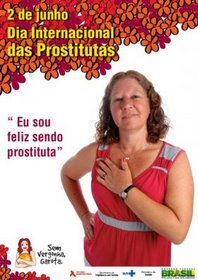 Cartaz na internet sobre campanha contra DST entre as prostitutas. Foto: reprodução da internet (reprodução da internet)