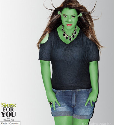 Preta como Fiona, do filme Shrek. Foto: NãoSalvo.com/Reprodução