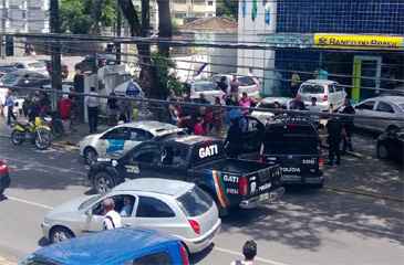 Bandidos assaltaram agência do BB da Rua da Hora. Foto: Reprodução/  @Gijulu / Twitter