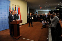 Secretário-geral da ONU faz coletiva de imprensa após reunião do Conselho de Segurança em 16 de setembro de 2013
Foto: STAN HONDA/AFP Photo  (STAN HONDA/AFP Photo)