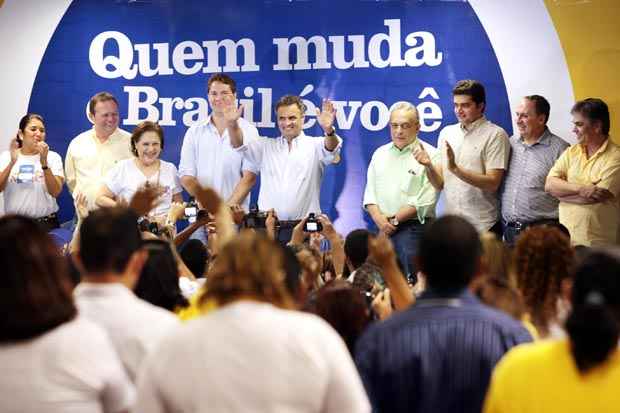 O PSDB veicula nesta quarta-feira e na próxima sexta-feira inserções com o senador Aécio Neves como protagonista. Foto: Orlando Brito/PSD