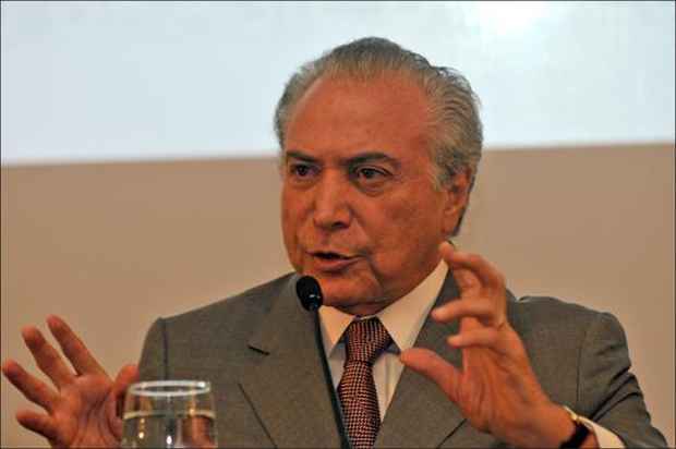 Depois de reunir-se com Dilma, Temer foi a jantar com partidários. Foto: Ronaldo de Oliveira/CB/D.A. Press