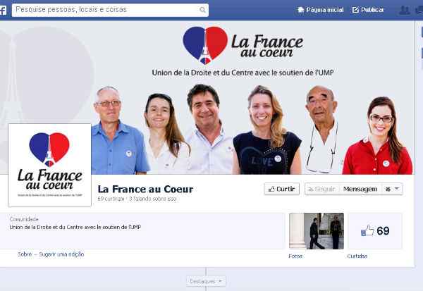 Franceses mantêm página no Facebook para tentar conquistar eleitores na colônia nordestina. Foto: Reprodução/Internet (Reprodução/Internet)