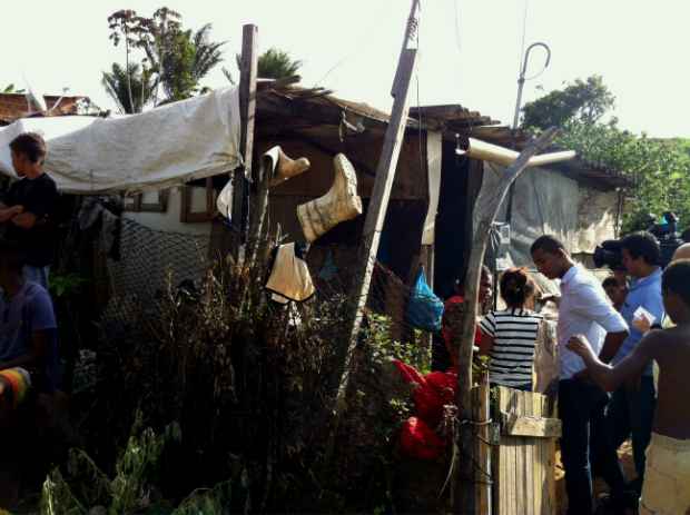 Casa onde aconteceu o acidente, na Muribeca. Foto: Rapheal Guerra/DP/D.A Press