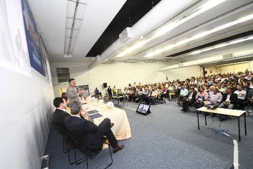 Apesar dos discursos elogiosos a Campos, Patriota negou conotação eleitoreira do evento. Foto: Claudio Gomes/Divulgacao (Claudio Gomes/Divulgacao)