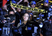 A deputada venezuelana María Corina Machado é vista em 24 de março de 2014, em Lima
Foto: AFP CRIS BOURONCLE  (AFP CRIS BOURONCLE )