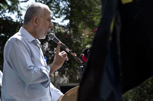 O ex-imã radical britânico Abu Hamza. Foto: AFP/Arquivos ROBERTO SCHMIDT 