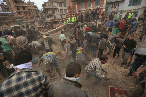 Terremoto deixou 3218 mortos e 6500 feridos. Foto:Laxmi Prasad Ngakhusi / UNDP Nepal