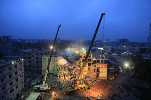 O proprietário do Rana Plaza, edifício que abrigava fábricas têxteis e que desabou em 2013 em Bangladesh com um trágico saldo de mais de 1.100 trabalhadores mortos, e outras 40 pessoas foram acusadas de homicídio em Daca. Foto:Arquivos STRDEL/ AFP 