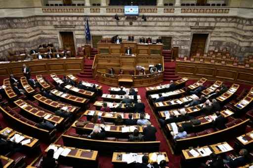 Vista geral do Parlamento grego, em Atenas, no dia 16 de outubro de 2015
Foto: Louisa Gouliamak/AFP