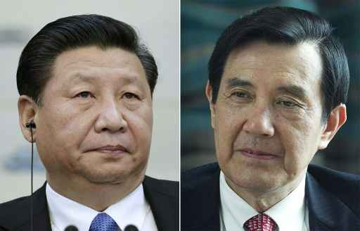 Xi Jinping (e) e Ma Ying-jeou
Foto: AFP Erika Santelices, Jason Lee