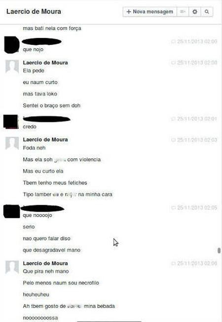 Conversa com adolescente foi divulgada pelas autoridades. Imagem: Polícia Civil/divulgação 