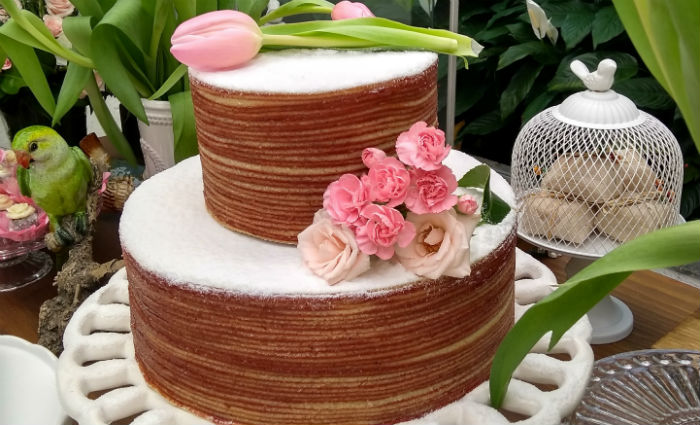 Naked cake de bolo de rolo é uma das novidades. Foto: Casa do Bolo de Rolo/Divulgação