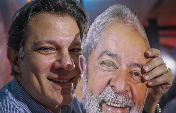 Em vÃ­deo veiculado ontem, Haddad diz que nÃ£o adianta impedir que Lula ande o paÃ­s: 'Somos milhÃµes de Lula'
(foto: Ricardo Stuckert/DivulgaÃ§Ã£o )