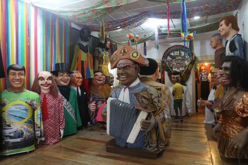 Visita a Casa dos bonecos gigantes de Olinda. Foto: Guga Matos/SeturPE